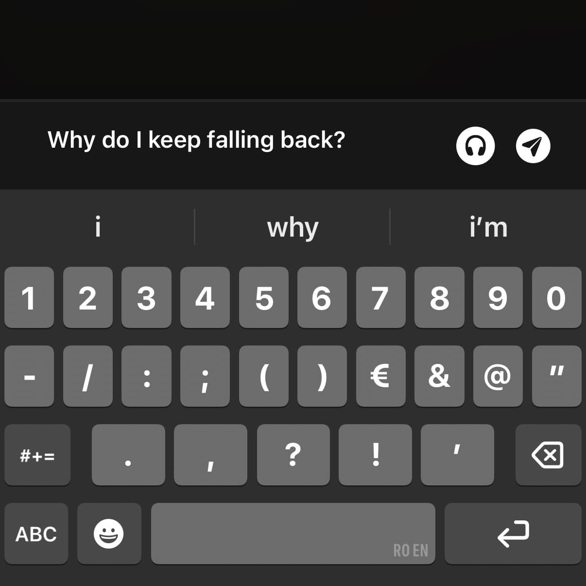 You ask your struggle