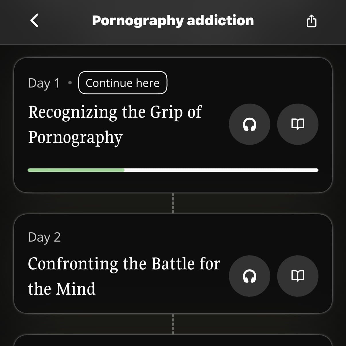 You get back on track